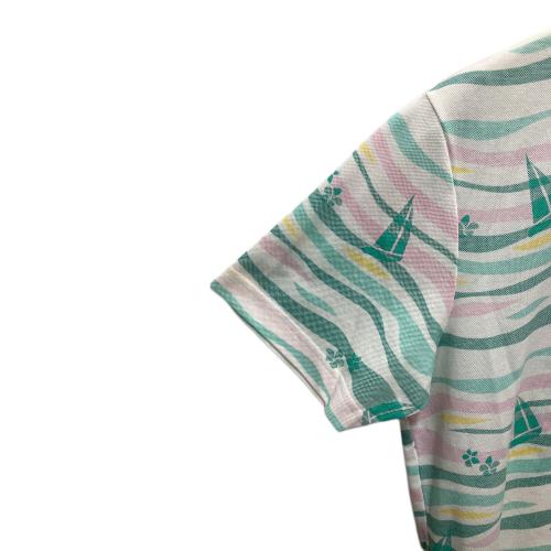 Black&White (ブラックアンドホワイト) ゴルフウェア(トップス)  メンズ SIZE M ホワイト×グリーン