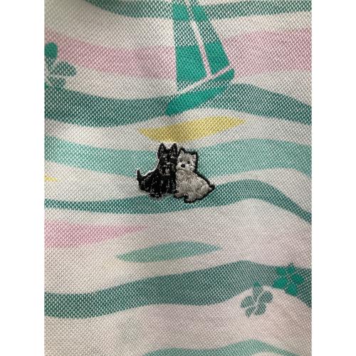 Black&White (ブラックアンドホワイト) ゴルフウェア(トップス)  メンズ SIZE M ホワイト×グリーン