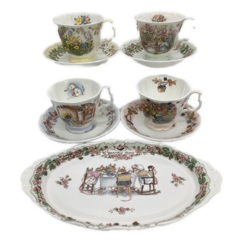 ROYAL DOULTON (ロイヤルドルトン) カップ&ソーサー 春夏秋冬 ブランベリーヘッジ 5Pセット