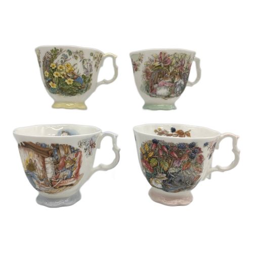 ROYAL DOULTON (ロイヤルドルトン) カップ&ソーサー 春夏秋冬 ブランベリーヘッジ 5Pセット