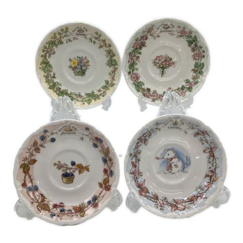 ROYAL DOULTON (ロイヤルドルトン) カップ&ソーサー 春夏秋冬 ブランベリーヘッジ 5Pセット