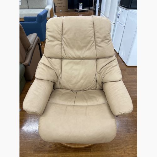 Ekornes (エコーネス) ストレスレスチェア ライトグレー オットマン付 167 RENO