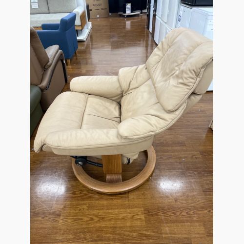 Ekornes (エコーネス) ストレスレスチェア ライトグレー オットマン付 167 RENO