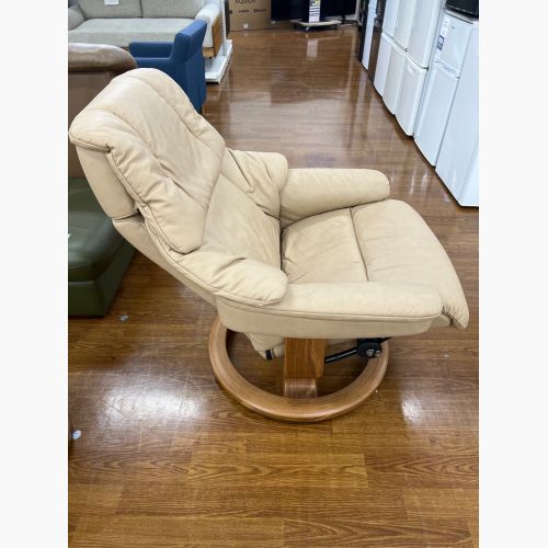 Ekornes (エコーネス) ストレスレスチェア ライトグレー オットマン付 167 RENO