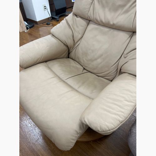 Ekornes (エコーネス) ストレスレスチェア ライトグレー オットマン付 167 RENO