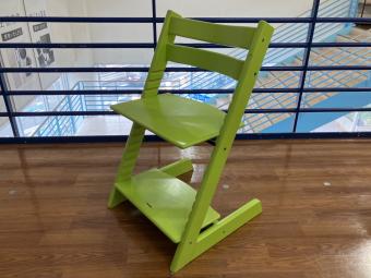 STOKKE (ストッケ) トリップトラップ 黄緑 1人掛け 木製