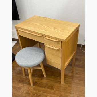 UNICO (ウニコ) ドレッサーデスク ナチュラル×グレー 284 イス1脚付 CLARUS