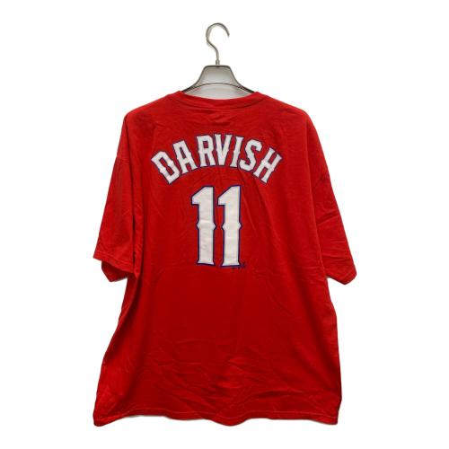 Majestic (マジェスティック) 応援グッズ SIZE 2XL レッド ネーム＆ナンバーTシャツ Texas Rangers ダルビッシュ有 背番号11