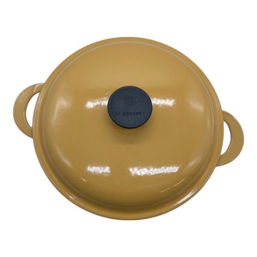 LE CREUSET (ルクルーゼ) 両手鍋 ベージュ ビュッフェキャセロール 26cm