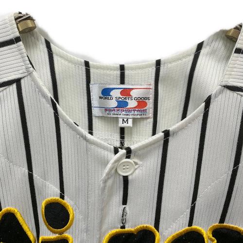 阪神タイガース (ハンシンタイガース) 応援ユニフォーム メンズ SIZE M ホワイト WORLD SPORTS GOODS 刺繍