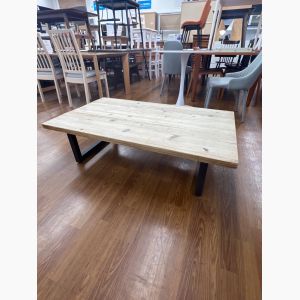 DICHOTOMIC コーヒーテーブル ブラウン アイアン脚