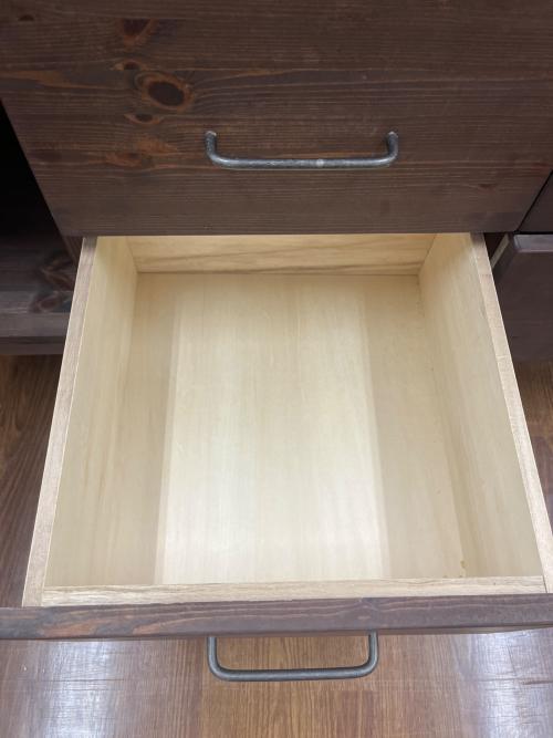 キャビネット ブラウン 43 インダストリアル風 引き出し6