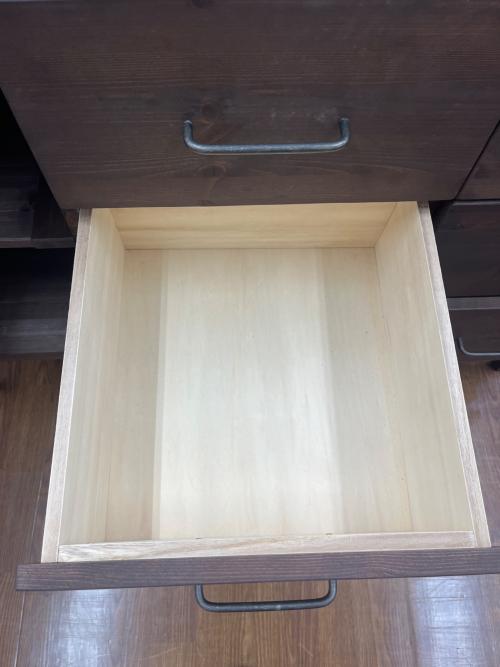 キャビネット ブラウン 43 インダストリアル風 引き出し6