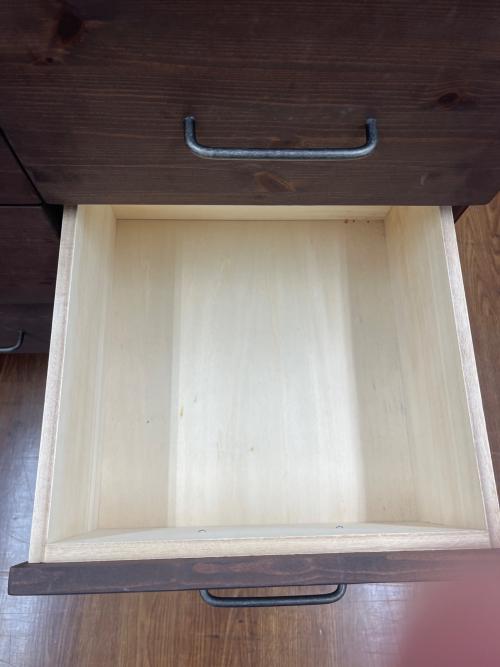 キャビネット ブラウン 43 インダストリアル風 引き出し6