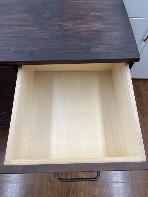 キャビネット ブラウン 43 インダストリアル風 引き出し6