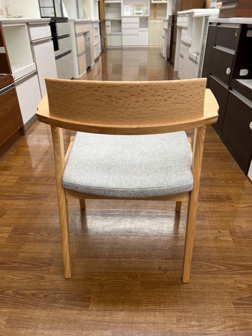 柏木工 (カシワモッコウ) キャプテンチェア ナチュラル×ライトグレー ELES