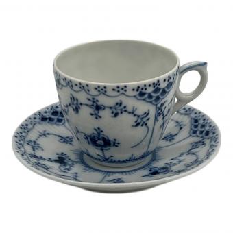 ROYAL COPENHAGEN (ロイヤル・コペンハーゲン) コーヒーカップ&ソーサー ブルーフルーテッド・ハーフレース