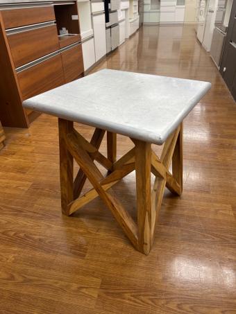 WTW (ダブルティー) マーベリックス サイドテーブル シルバー×ブラウン