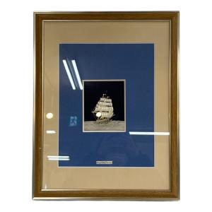 武比古 (タケヒコ) 純銀 額 帆船 4号