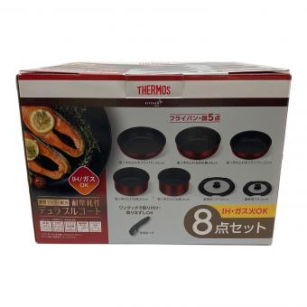 THERMOS (サーモス) 取っ手のとれるフライパン８点セット KSD-8A