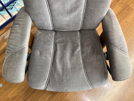 Ekornes (エコーネス) ストレスレスチェア グレー オットマン付