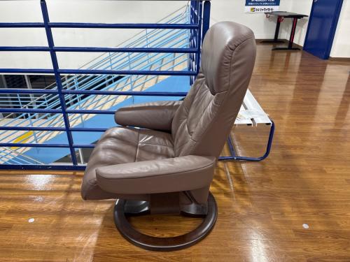 Fjords (フィヨルド) リクライニングチェアー ブラウン 174 オットマン付