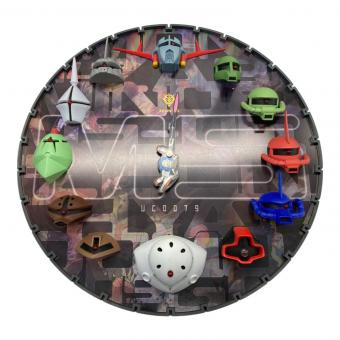 機動戦士ガンダム (キドウセンシガンダム) 掛時計 3Dクロック　GUNDUM 3D CLOCK