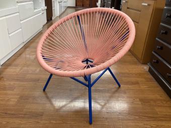 Franc franc (フランフラン) ロータスパーソナルチェア ピンク×ブルー