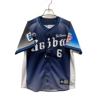Majestic (マジェスティック) 応援グッズ ネイビー 埼玉西武ライオンズ レプリカユニフォーム(ビジター) 背番号6 源田壮亮 未使用品