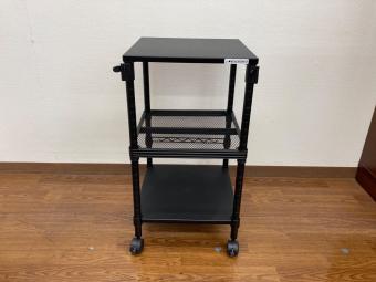 Bauhutte (バウヒュッテ) サイドデスク ブラック 204 昇降式 3段