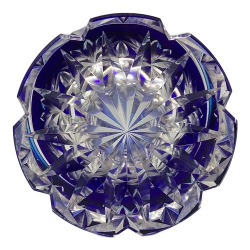 HOYA (ホーヤ) 切子ロックグラス ブルー