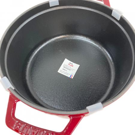 Staub (ストウブ) 両手鍋 ピコ・ココット ラウンド チェリー 18