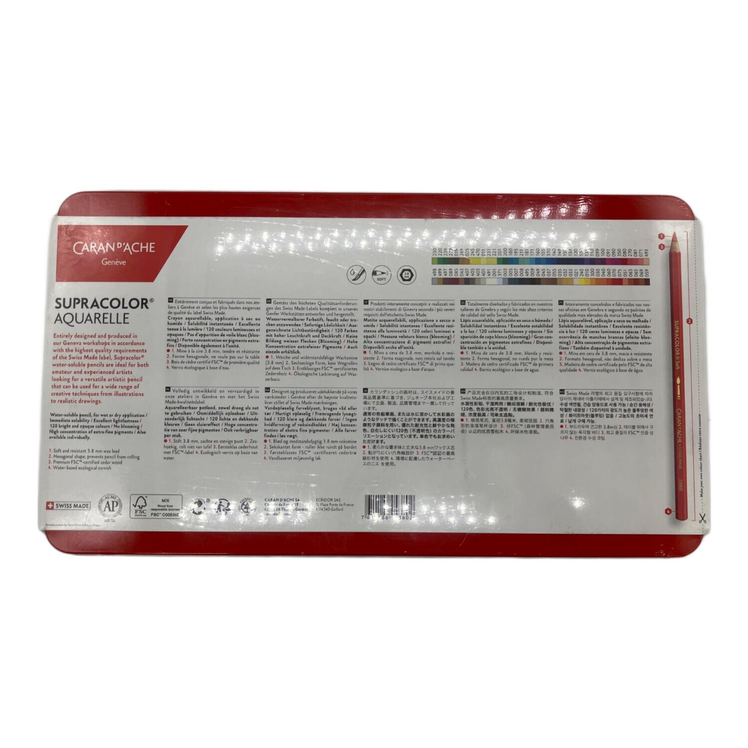 CARAN d'ACHE (カランダッシュ) 色鉛筆セット スプラカラーソフト 80色