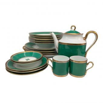 RICHARD GINORI (リチャードジノリ) ポット&カップ&プレートセット USED インペロ グリーン