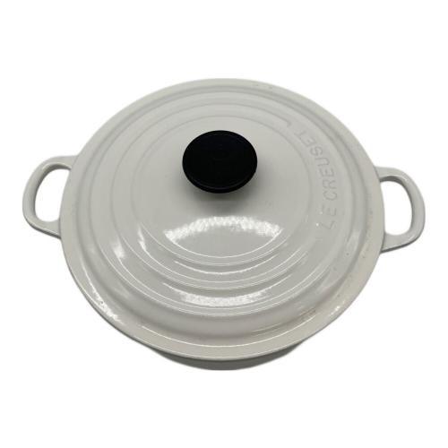 LE CREUSET (ルクルーゼ) 鍋 ホワイト 20cm ココットロンド