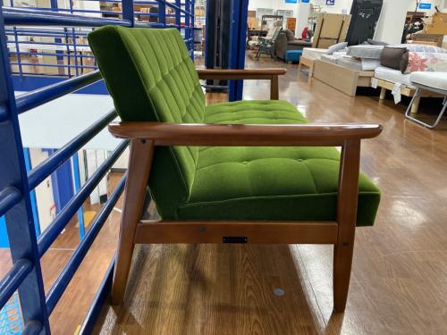 カリモク60 (カリモクロクマル) Kチェア モケットグリーン 92 2人掛け ファブリック