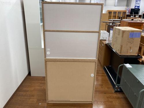 土井インテリヤ工業 レンジボード ブラウン×ホワイト 2枚扉