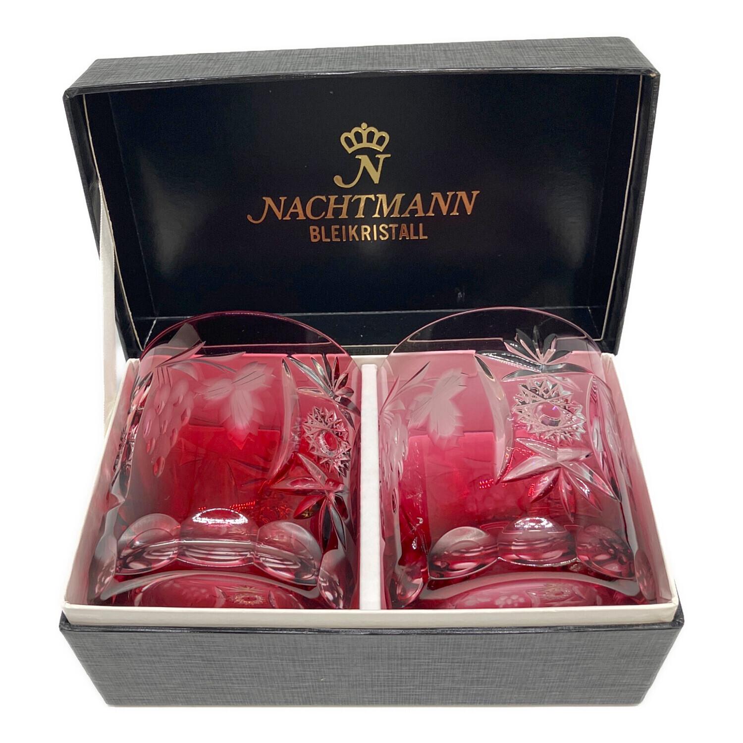 Nachtmann ナハトマン 赤いクリスタル容器 箱付き 西ドイツ製