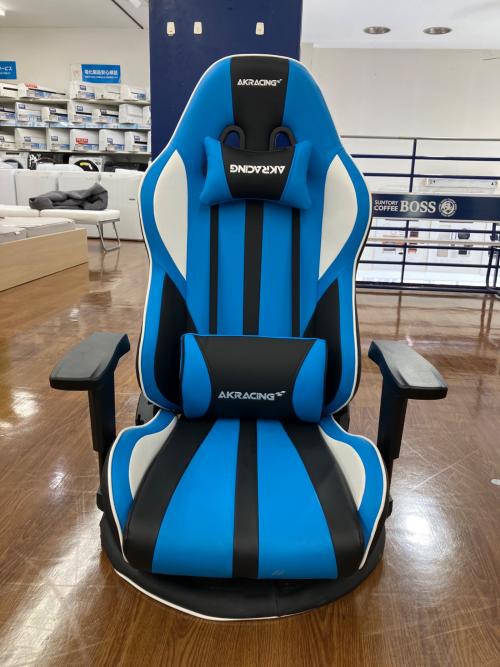 GYOKUZA ゲーミング座椅子 ブルー 極坐