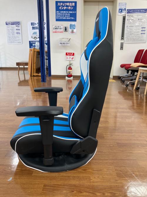 GYOKUZA ゲーミング座椅子 ブルー 極坐
