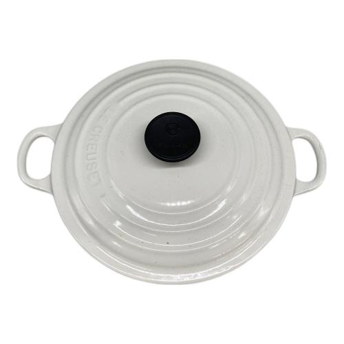 LE CREUSET (ルクルーゼ) ココットロンド ホワイト 20cm