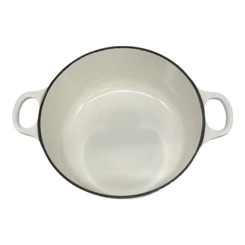LE CREUSET (ルクルーゼ) ココットロンド ホワイト 20cm