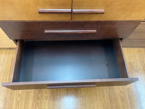 ニトリ ローチェスト ブラウン×ライトブラウン 204 4段 ビッテ