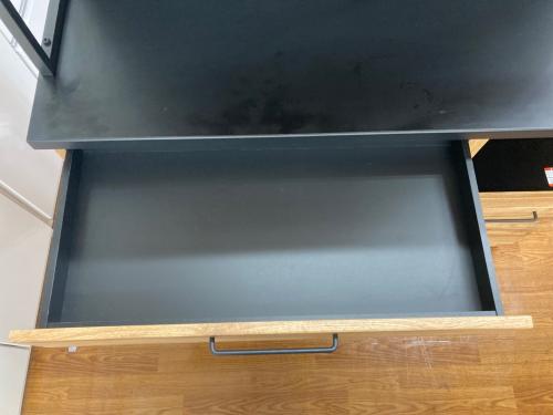 ニトリ レンジボード ナチュラル×ブラック 239 120cm 4枚扉 IM301