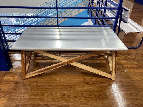 WTW (ダブルティー) ローテーブル シルバー×ナチュラル 239