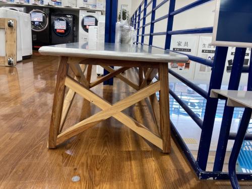 WTW (ダブルティー) ローテーブル シルバー×ナチュラル 239