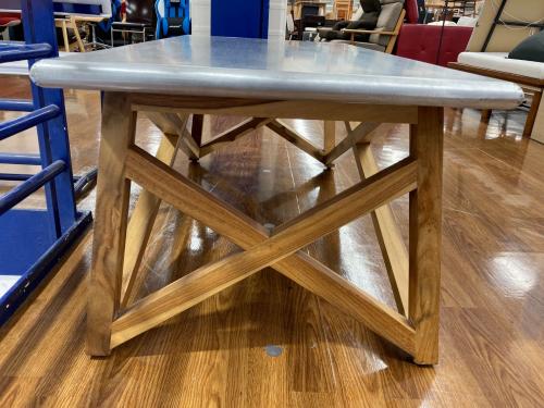 WTW (ダブルティー) ローテーブル シルバー×ナチュラル 239