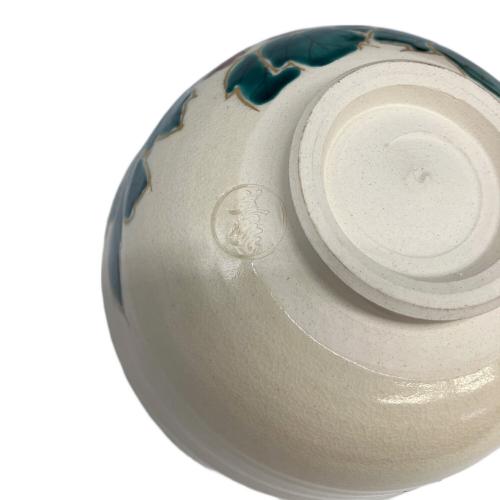 清水焼 (キヨミズヤキ) 抹茶茶碗 仁清牡丹 善峰作