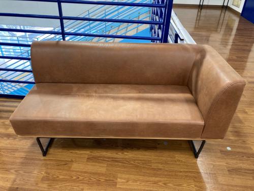 関家具 (セキカグ) 2人掛けソファー ブラウン 175 片肘 ダントンⅡ