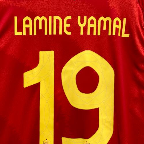 adidas (アディダス) トレーニングウェア メンズ SIZE L レッド 2024年スペイン代表 ＃19ヤマル